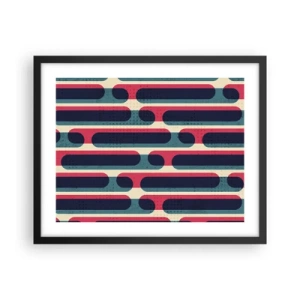 Póster en marco negro - Profundidad y relieve - 50x40 cm