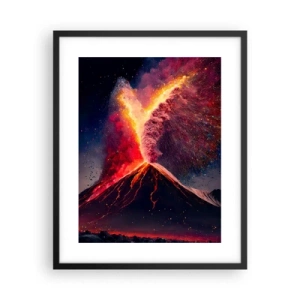 Póster en marco negro - Belleza y horror - 40x50 cm