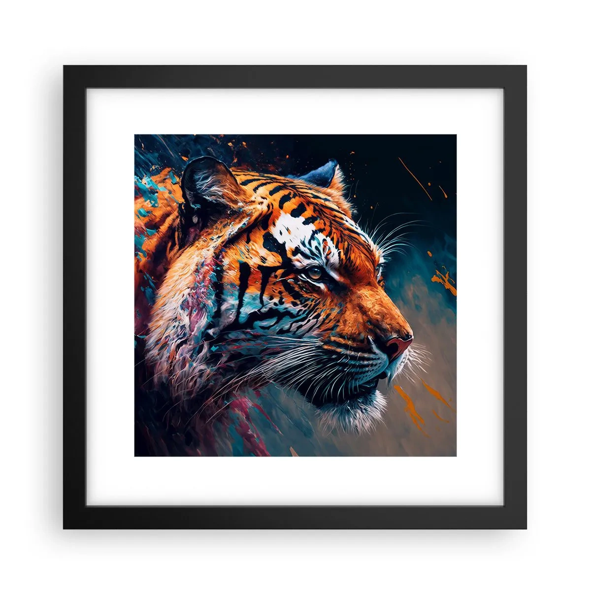 Póster en marco negro - Belleza salvaje - 30x30 cm