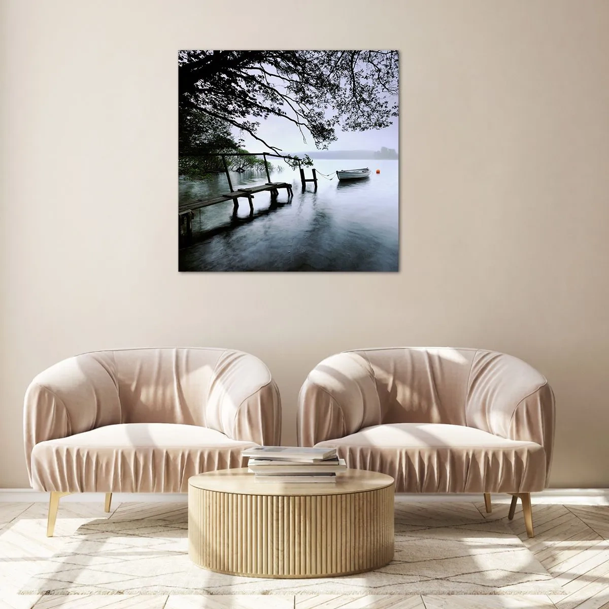 Cuadro sobre vidrio - Impresiones sobre Vidrio - Ya estás descansando - 70x70 cm