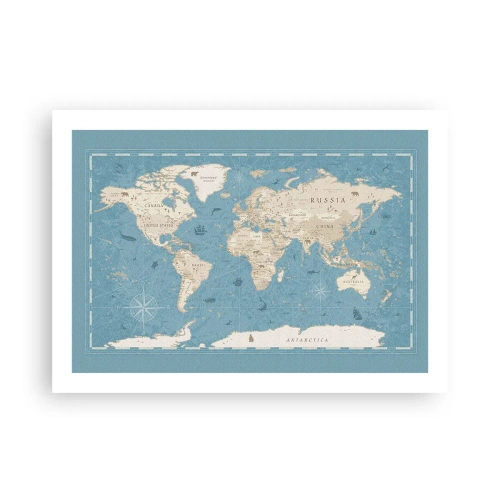 Póster - Un mundo al alcance de la mano - 70x50 cm