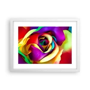 Póster en marco blanco - Es imposible - 40x30 cm