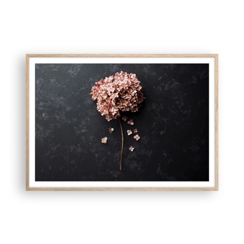 Póster en marco roble claro - Un signo verdaderamente romántico - 100x70 cm