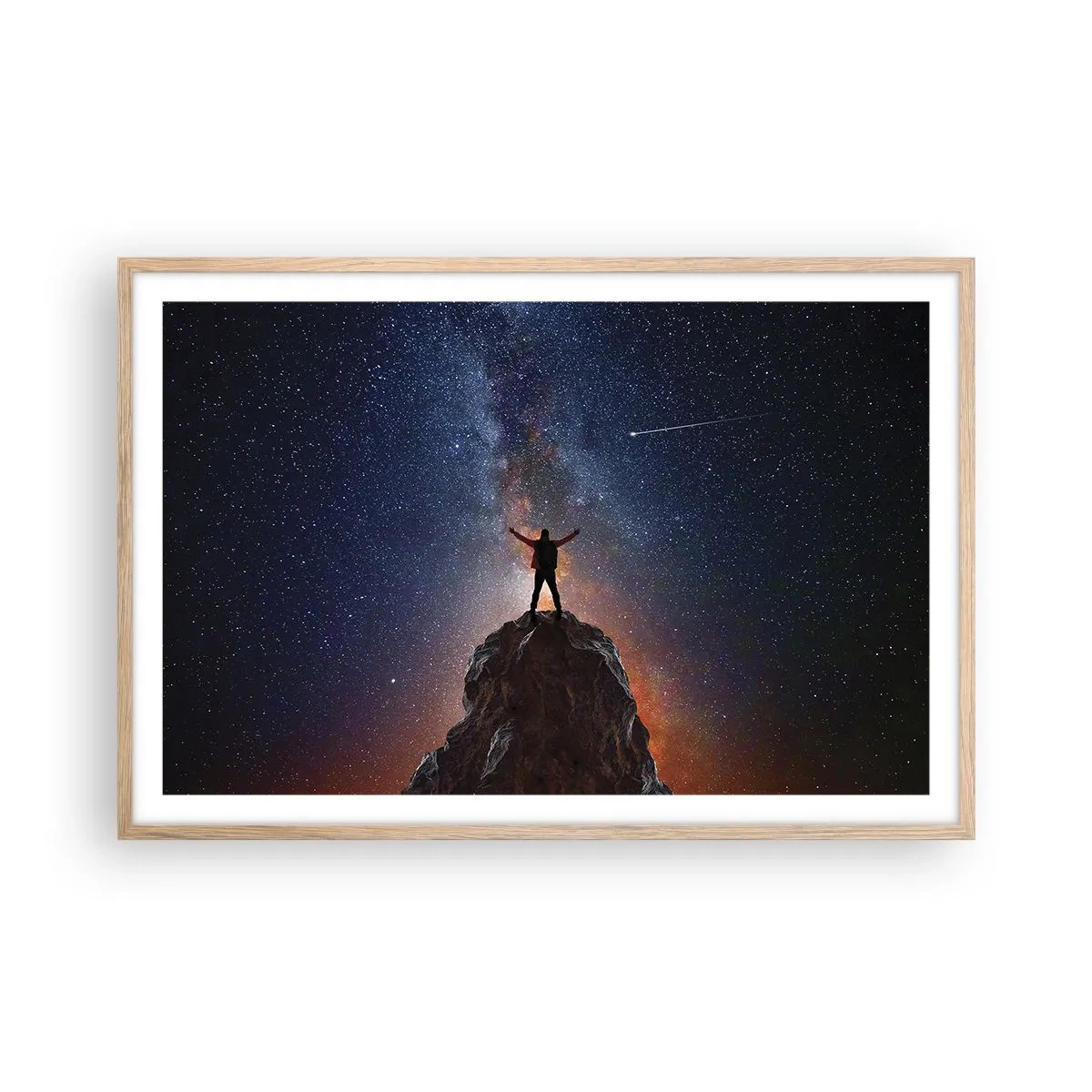 Póster en marco roble claro - ¡El poder está conmigo! - 91x61 cm