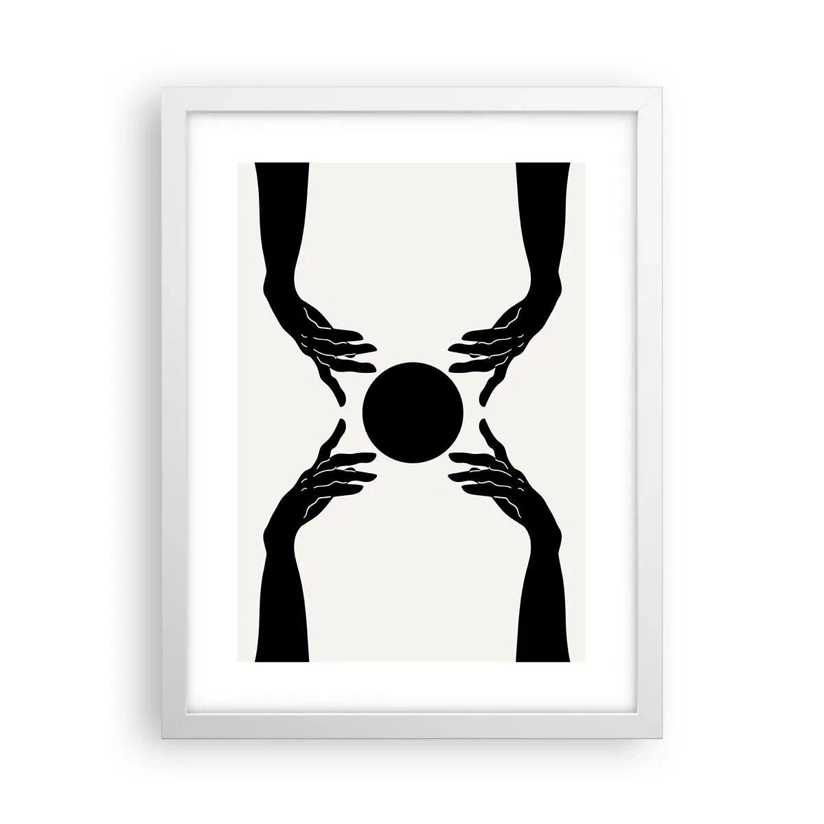 Póster en marco blanco - Una señal secreta - 30x40 cm