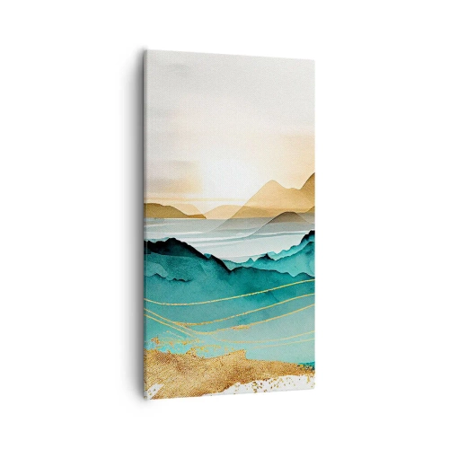Cuadro sobre lienzo - Impresión de Imagen - Al borde de la abstracción - paisaje - 55x100 cm