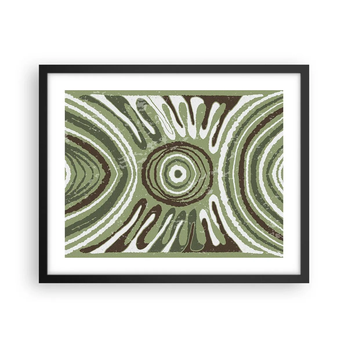 Póster en marco negro - Explosión de emociones - 50x40 cm