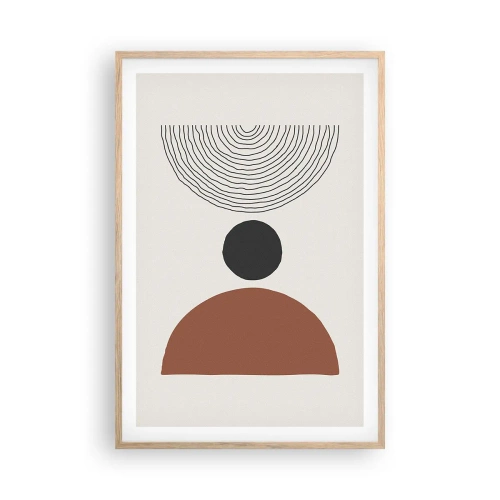 Póster en marco roble claro - En el centro de la atención - 61x91 cm