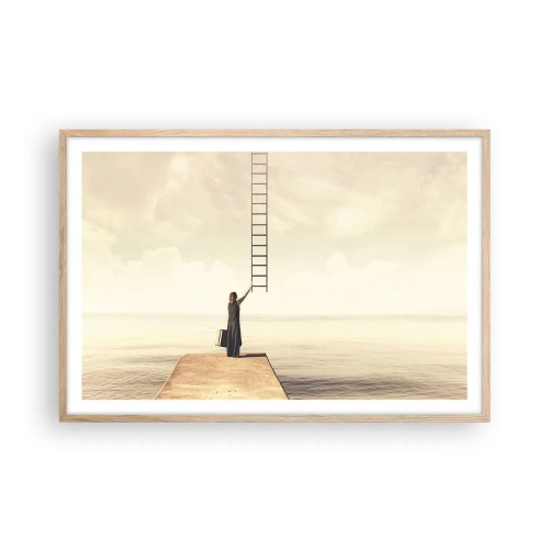 Póster en marco roble claro - Un viaje mágico - 91x61 cm