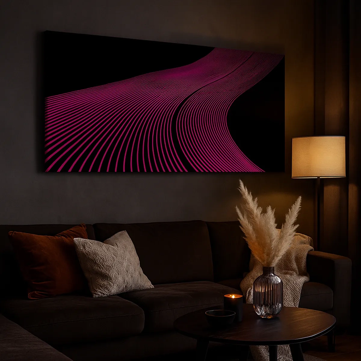 Cuadro sobre lienzo - Impresión de Imagen - Avenida de luz - 30x30 cm