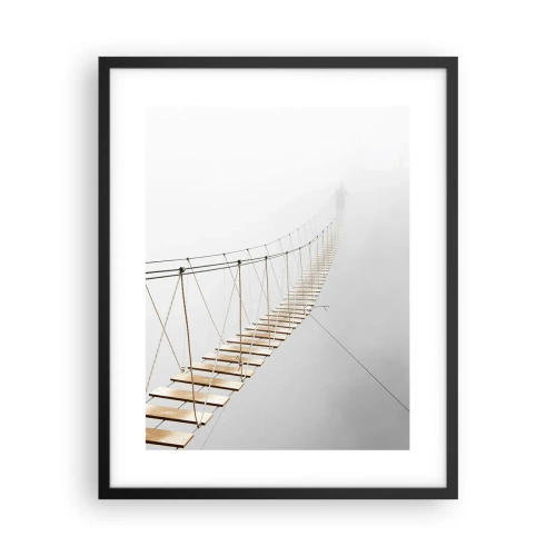 Póster en marco negro - ¿Adónde le llevará? - 40x50 cm