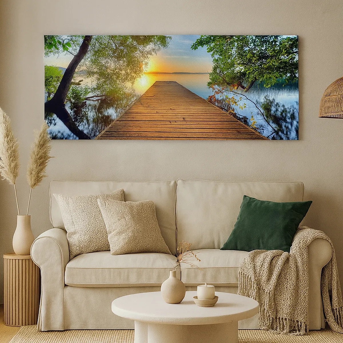 Cuadro sobre lienzo - Impresión de Imagen - Tómate tu tiempo, siéntate - 30x30 cm