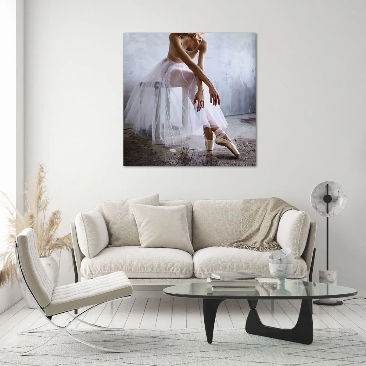 Cuadro sobre vidrio - Impresiones sobre Vidrio - Antes de que brillen las luces del escenario - 40x40 cm