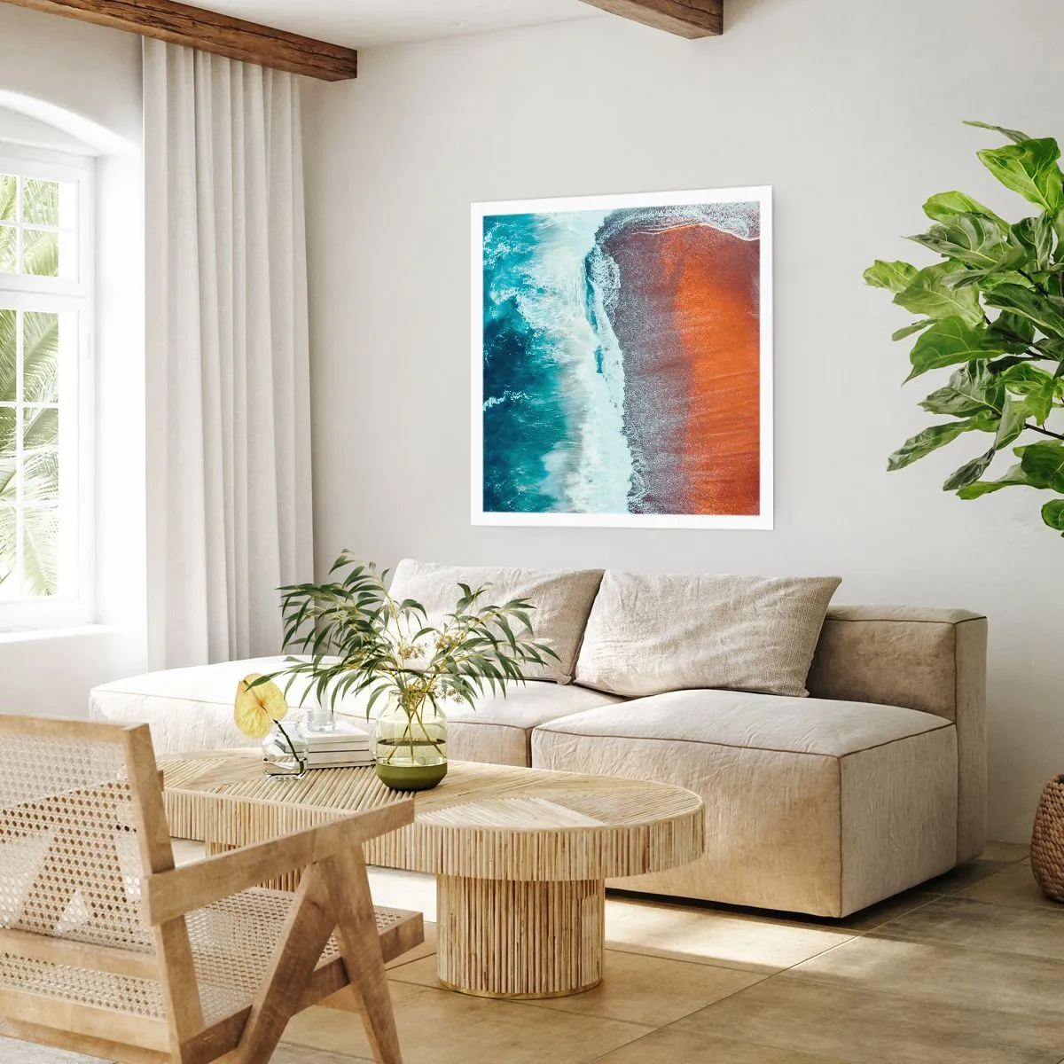 Póster - Un toque de océano - 60x60 cm