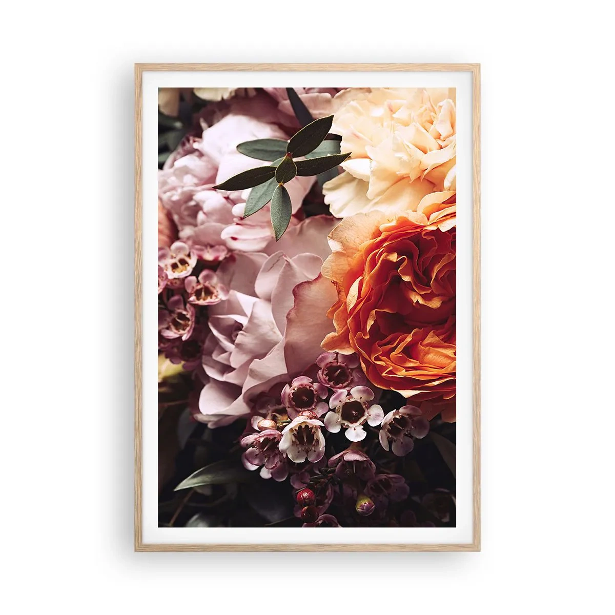 Póster en marco roble claro - Belleza envolvente - 70x100 cm