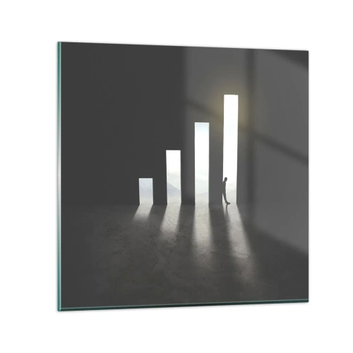 Cuadro sobre vidrio - Impresiones sobre Vidrio - El camino del éxito - 70x70 cm