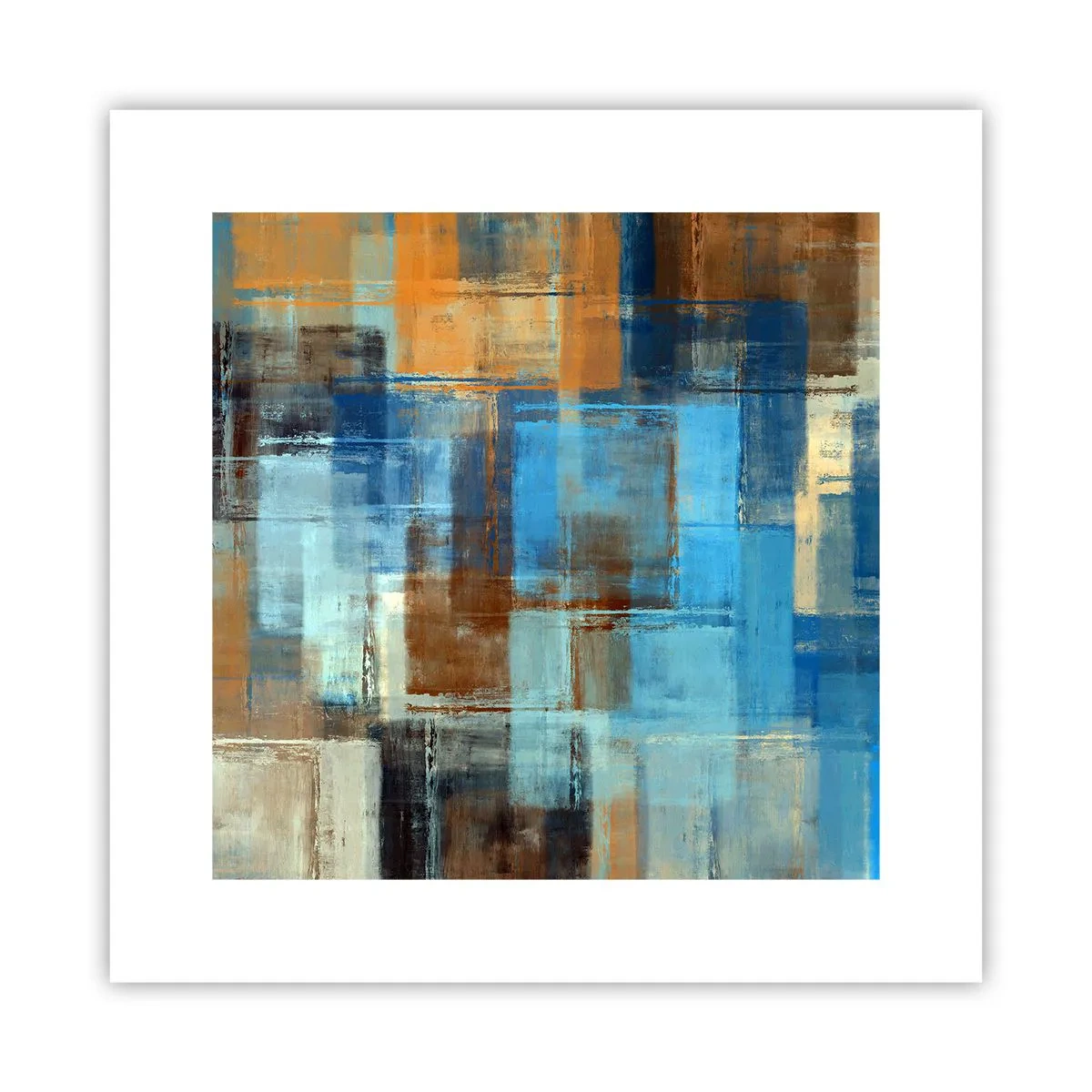 Póster - A través del velo azul - 30x30 cm