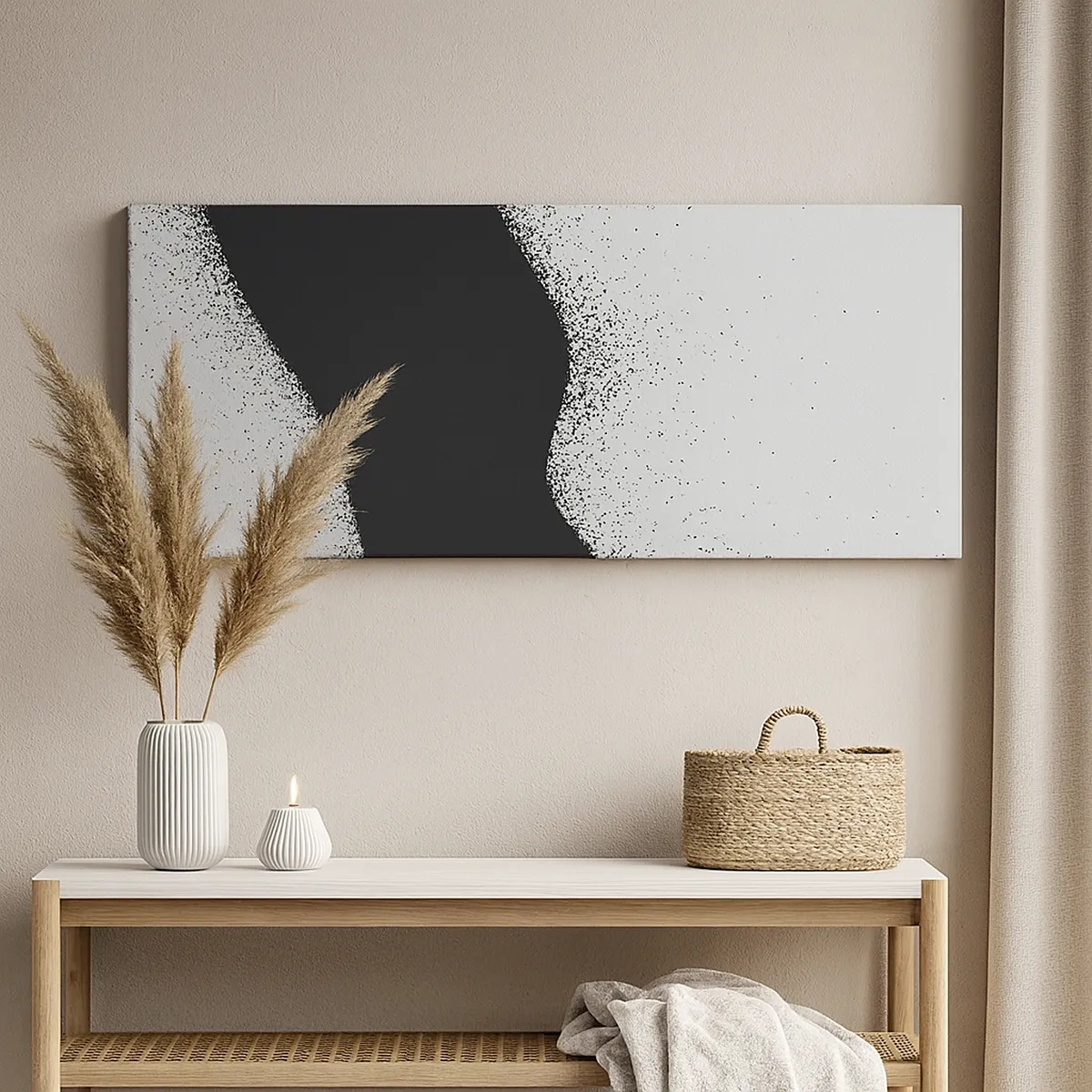 Cuadro sobre lienzo - Impresión de Imagen - Equilibrio suave - 30x30 cm