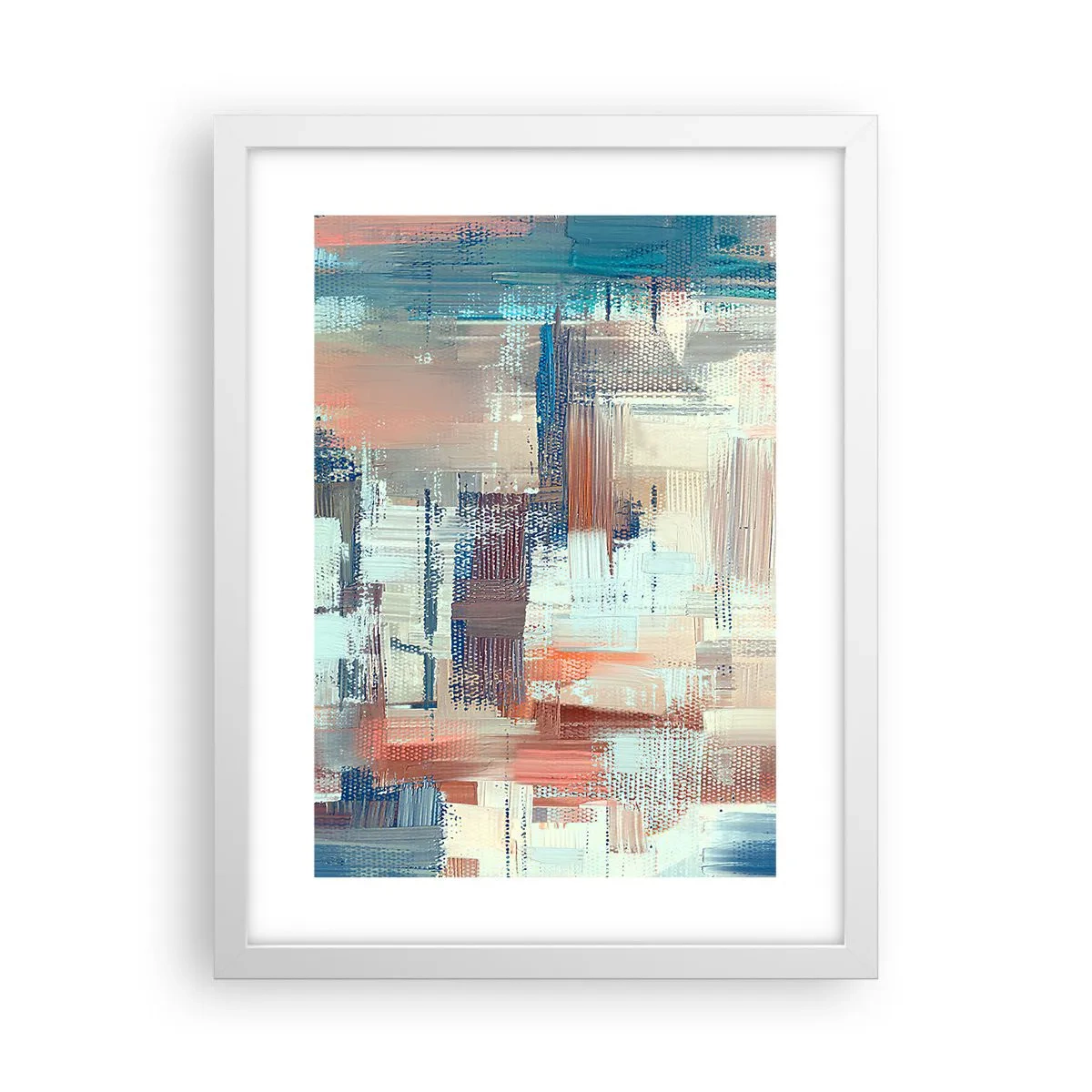 Póster en marco blanco - Alcanzando la luz - 30x40 cm