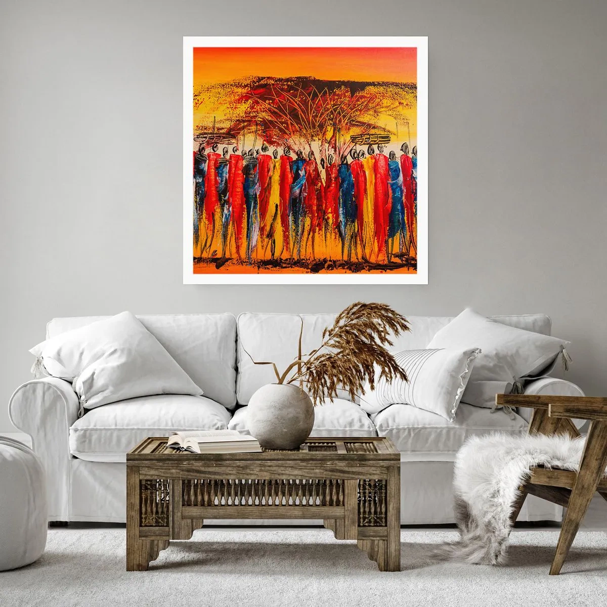 Póster - Allí, allí, allí van - 30x30 cm