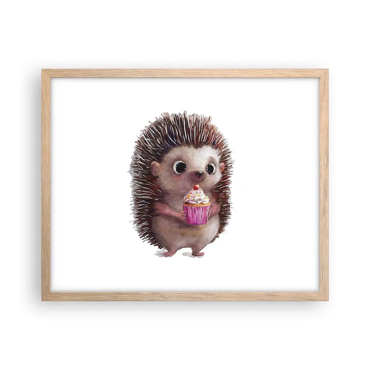 Póster en marco roble claro - La celebración es diaria - 50x40 cm