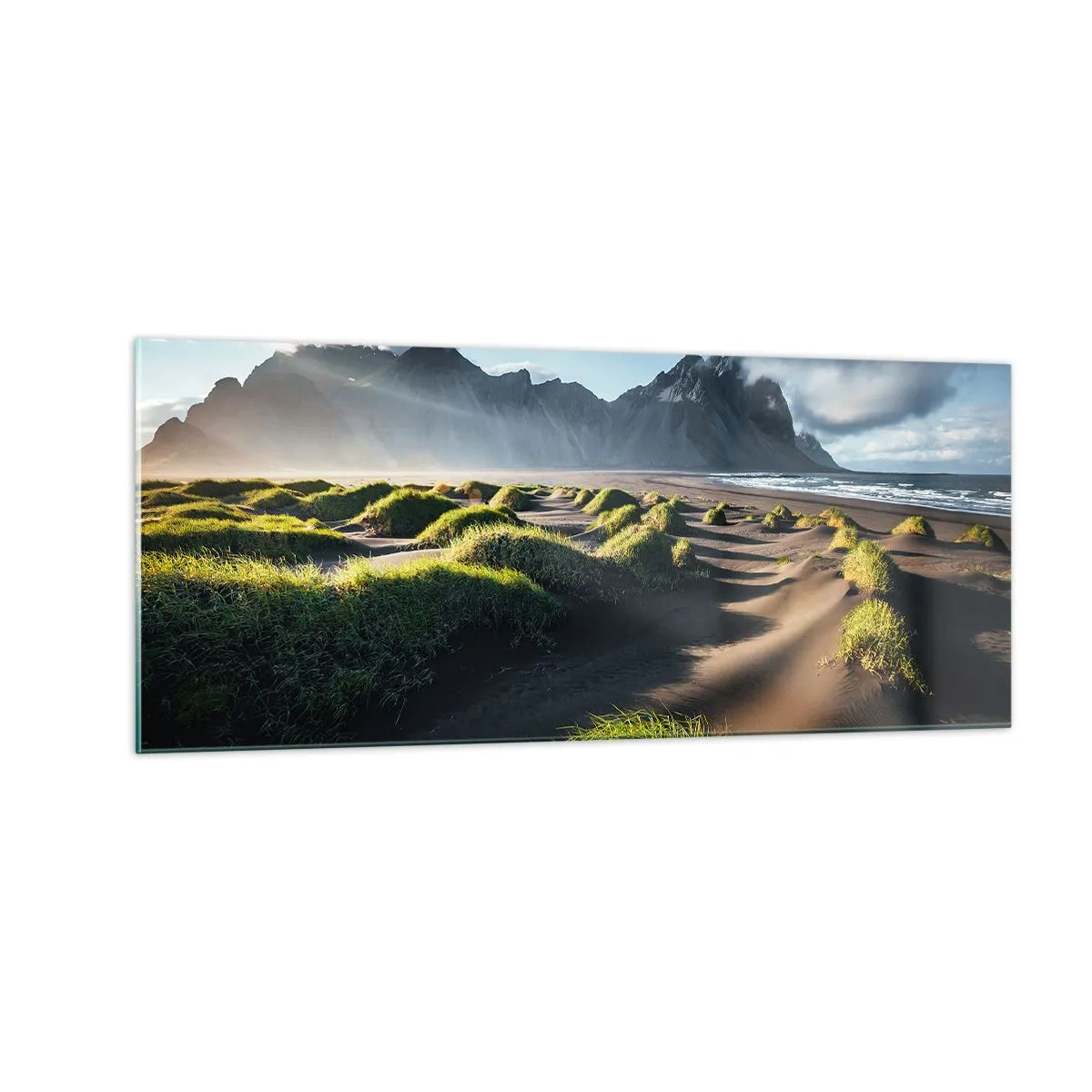 Cuadro sobre vidrio - Impresiones sobre Vidrio - Armonía de los elementos - 100x40 cm