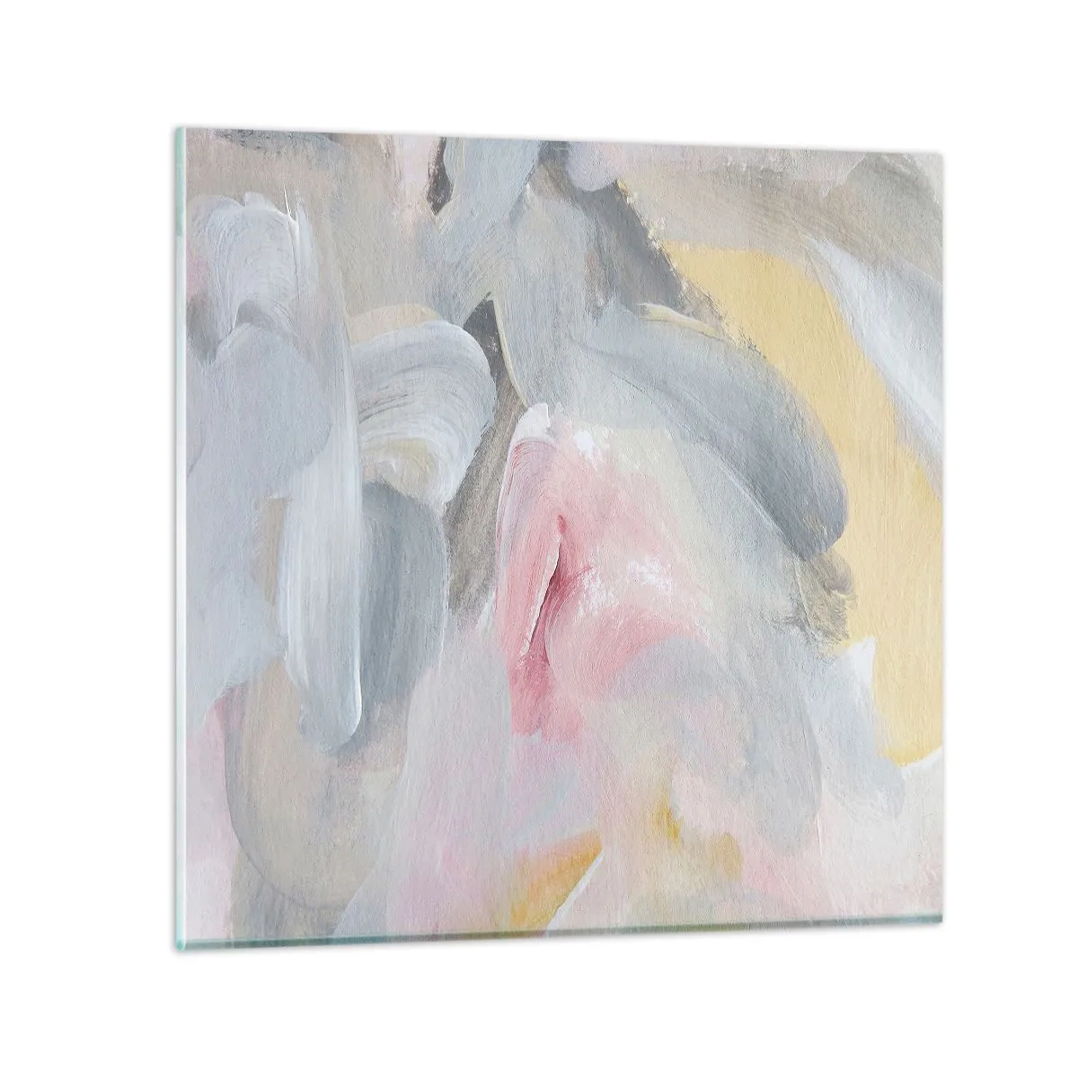 Cuadro sobre vidrio - Impresiones sobre Vidrio - En un mundo de colores pastel - 70x70 cm