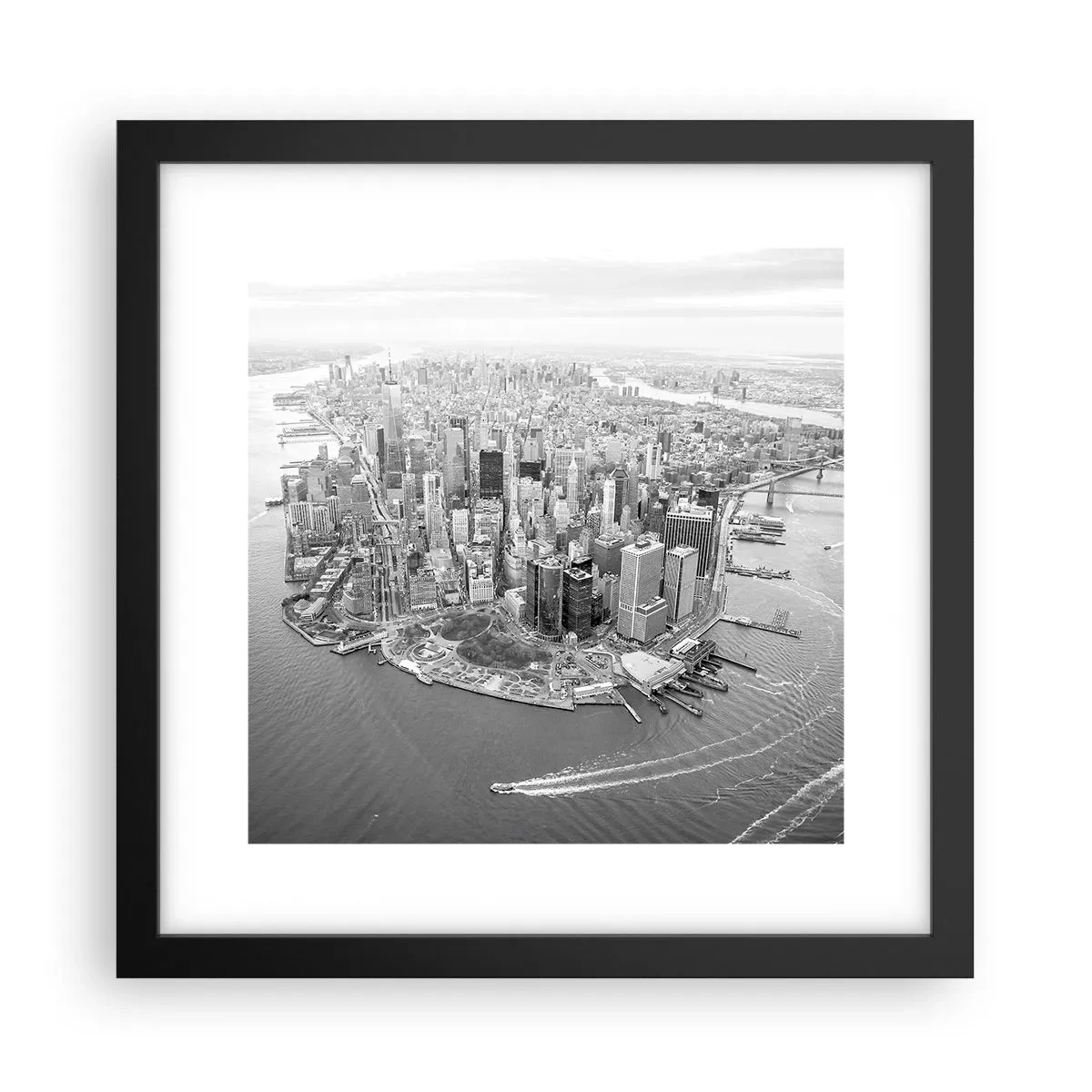 Póster en marco negro - ¿Cómo no amar este lugar? - 30x30 cm