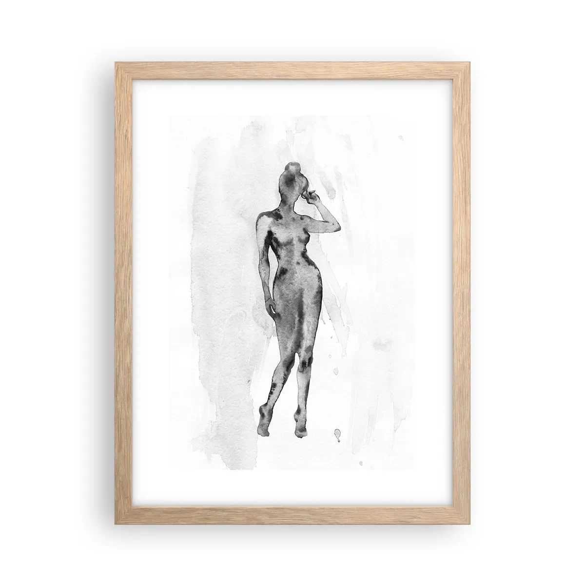 Póster en marco roble claro - Un estudio sobre el ideal de feminidad - 30x40 cm