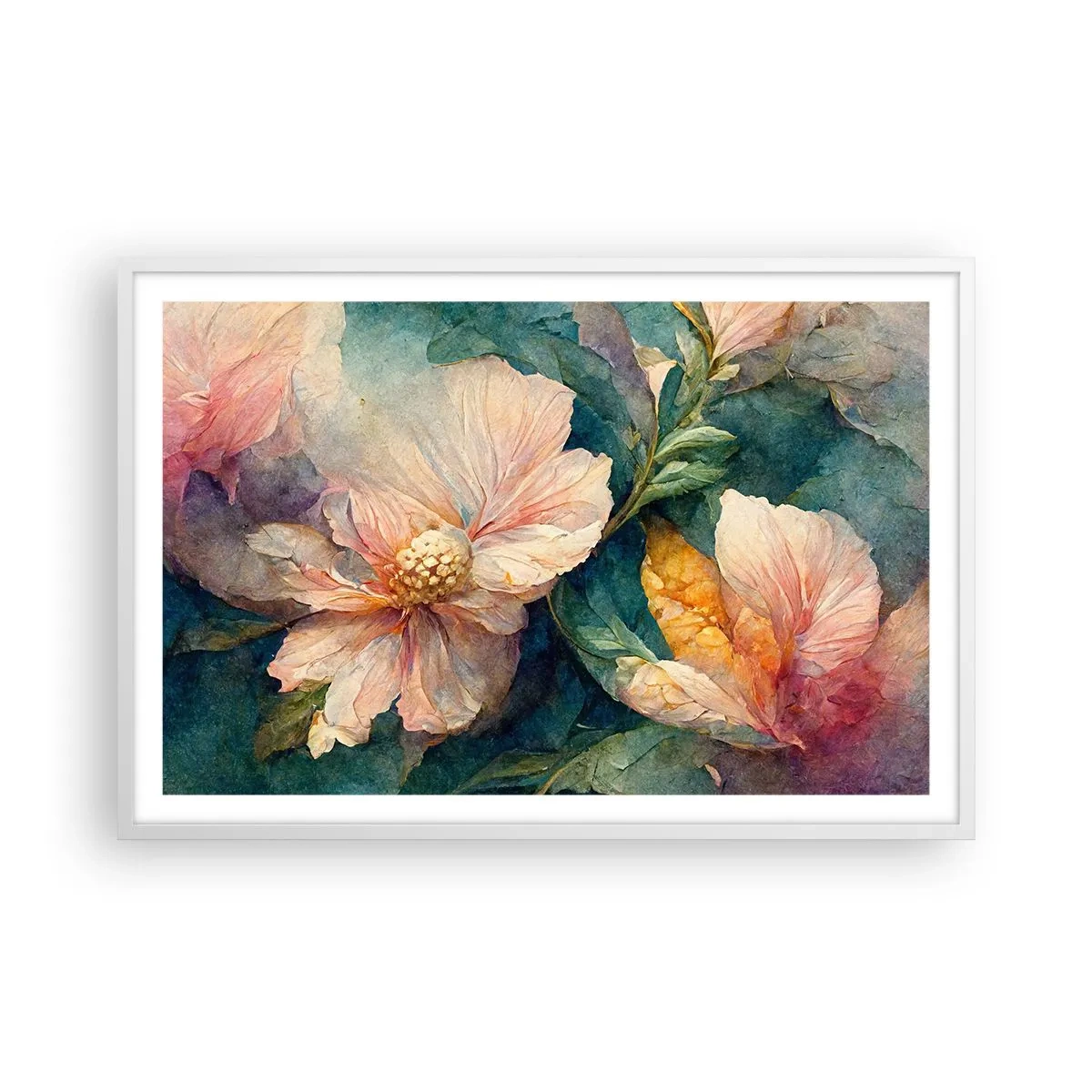 Póster en marco blanco - La sutileza misma - 91x61 cm