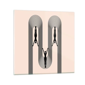 Cuadro sobre vidrio - Impresiones sobre Vidrio - Al revés, o no - 60x60 cm