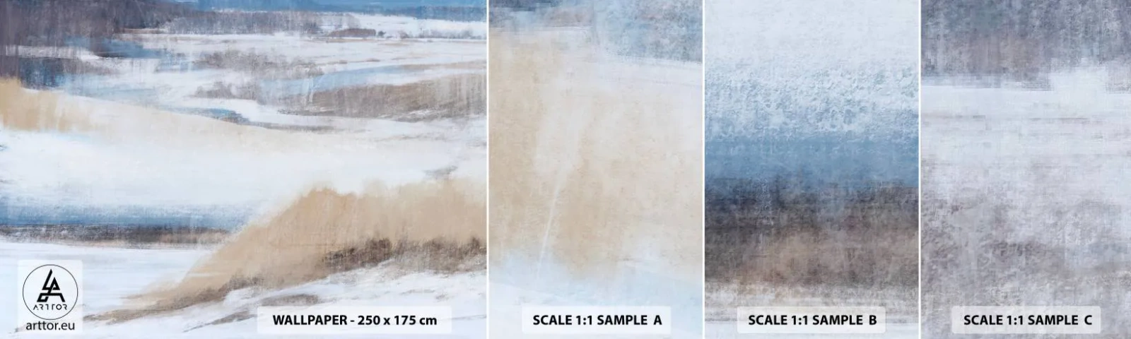 Muestra De Fotomural Standard Eco - Composición invernal - Invierno, Pedazo, Pastel - 100x30 cm