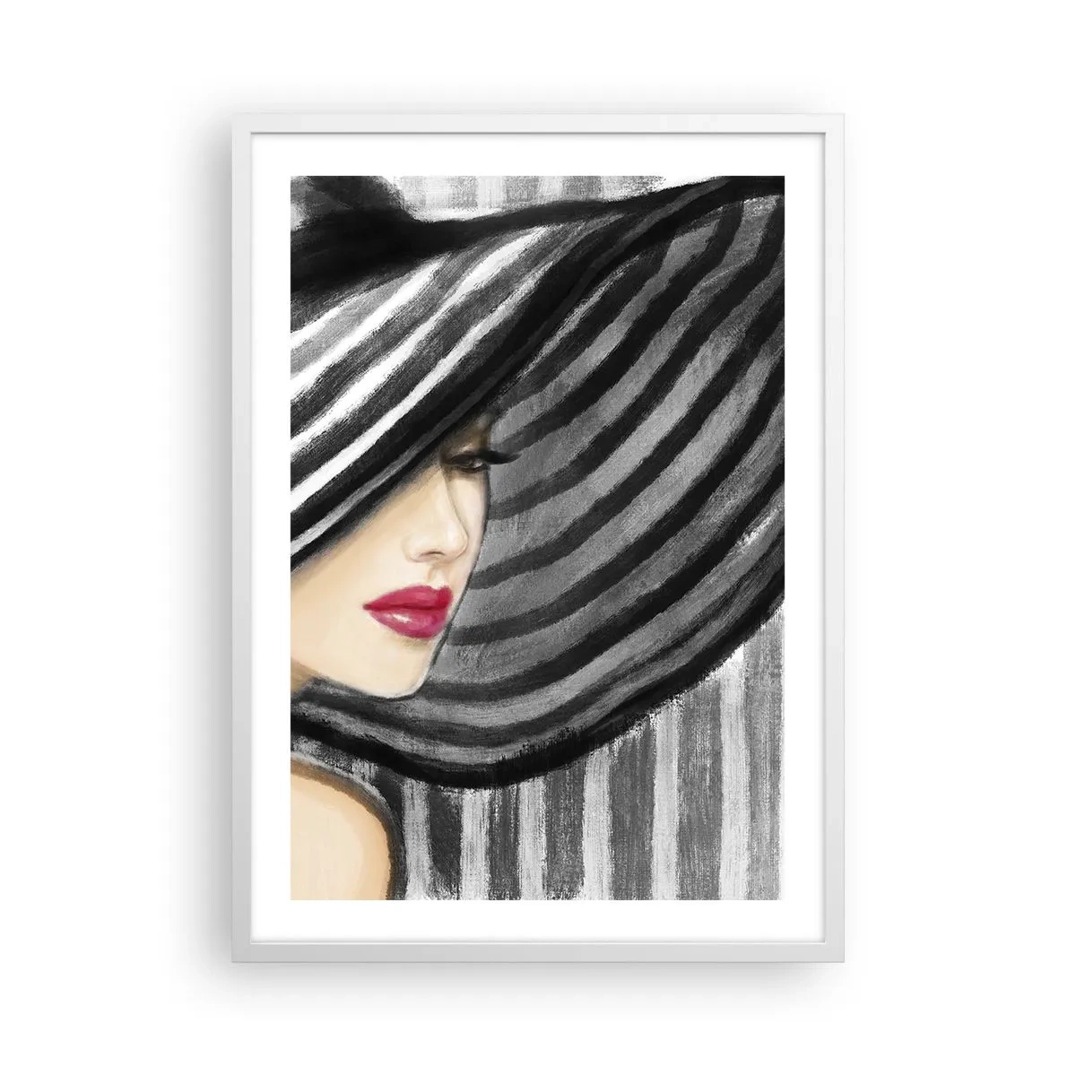 Póster en marco blanco - ¿Dónde puedo encontrarte? - 50x70 cm