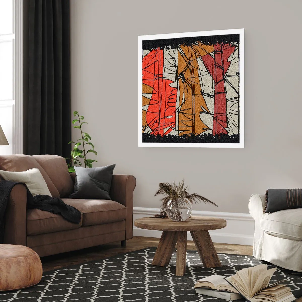 Póster - Composición espontánea - 60x60 cm