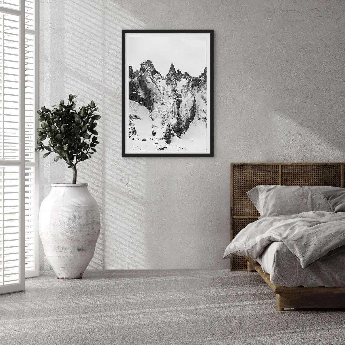 Póster en marco negro - Cresta amenazante - 61x91 cm