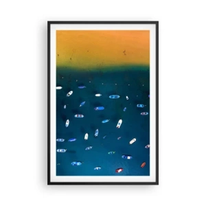 Póster en marco negro - Un juego de vacaciones - 61x91 cm