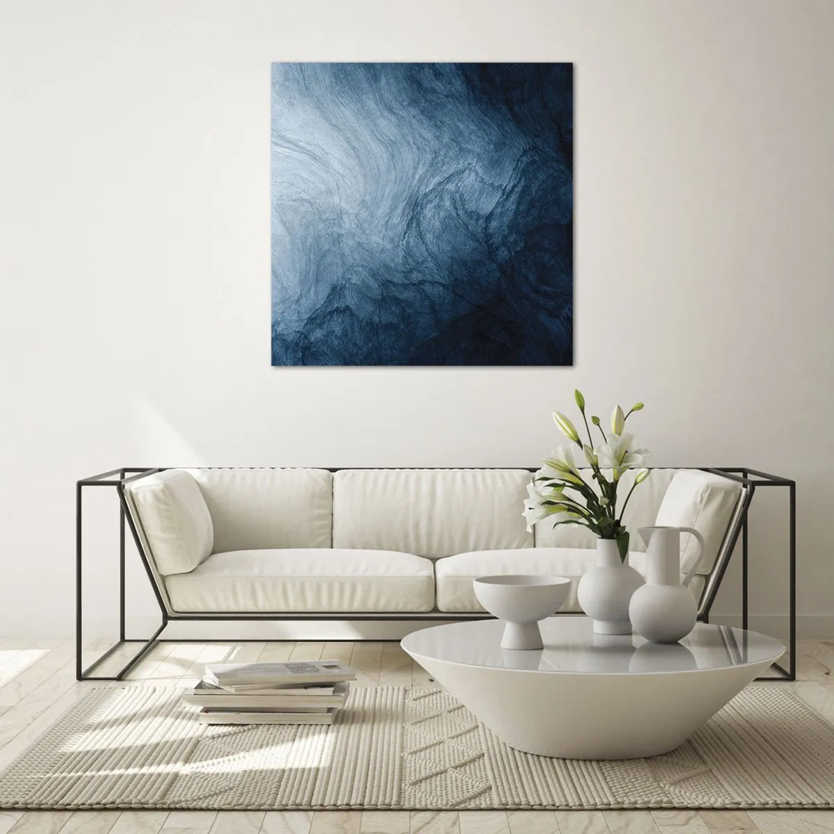 Cuadro sobre vidrio - Impresiones sobre Vidrio - En las profundidades - 40x40 cm