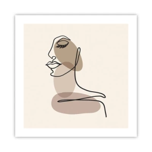 Póster - Una línea de hermosura - 50x50 cm