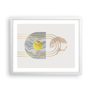 Póster en marco blanco - Brillo y resplandor - 50x40 cm