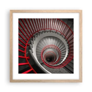 Póster en marco roble claro - Juegos arquitectónicos - 40x40 cm