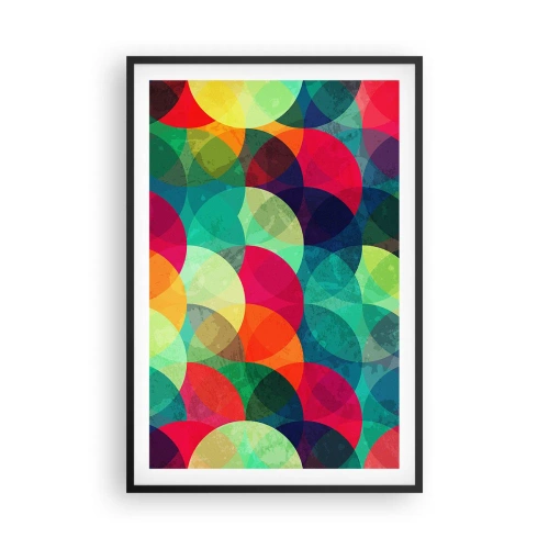 Póster en marco negro - Ascensión circular - 61x91 cm