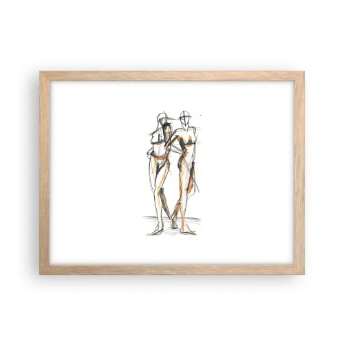 Póster en marco roble claro - Un estudio sobre el encanto - 40x30 cm