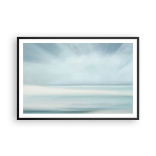 Póster en marco negro - Paz hasta el horizonte - 91x61 cm