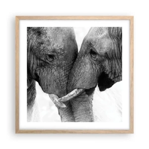 Póster en marco roble claro - Una confesión sincera - 50x50 cm