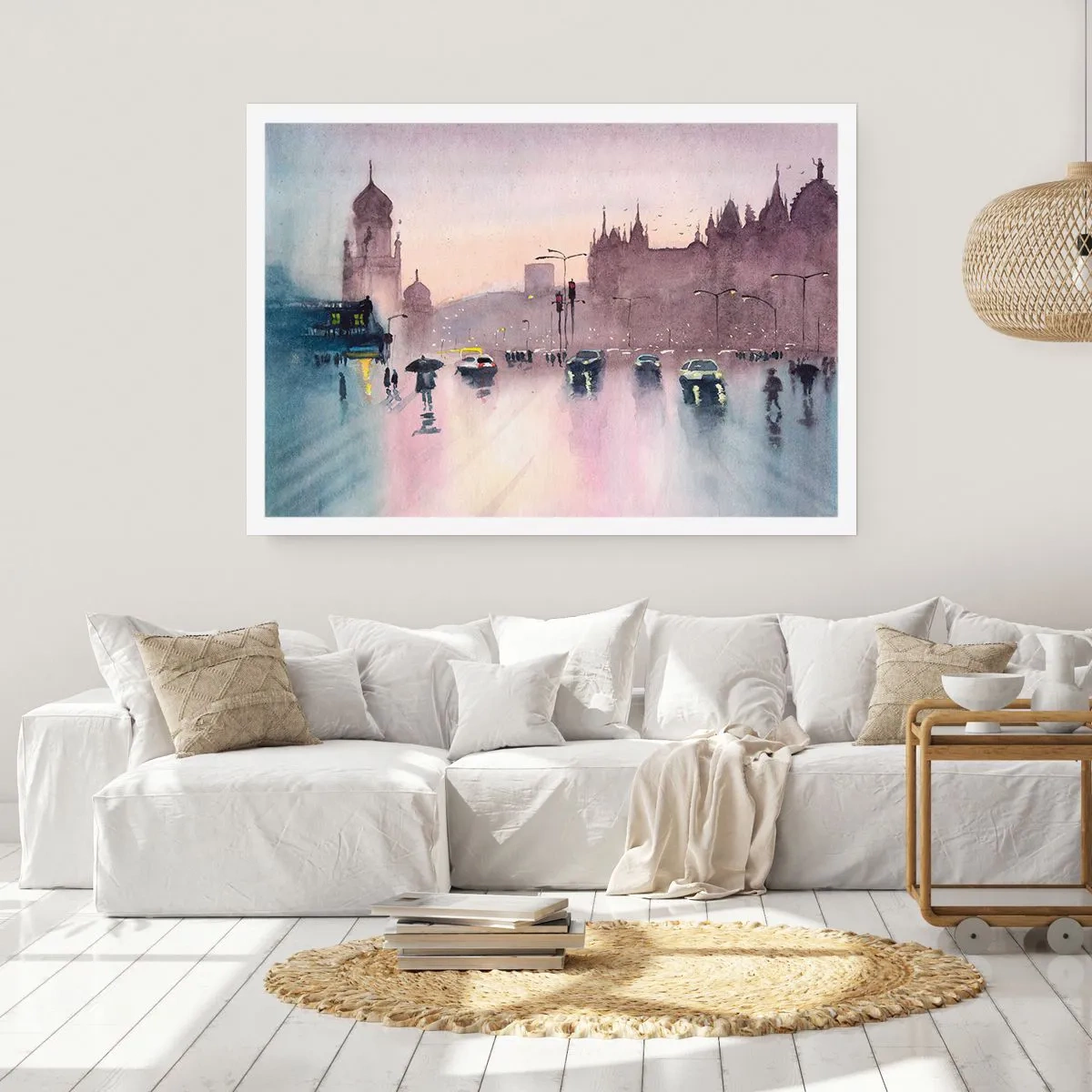 Póster - En una niebla lluviosa - 91x61 cm