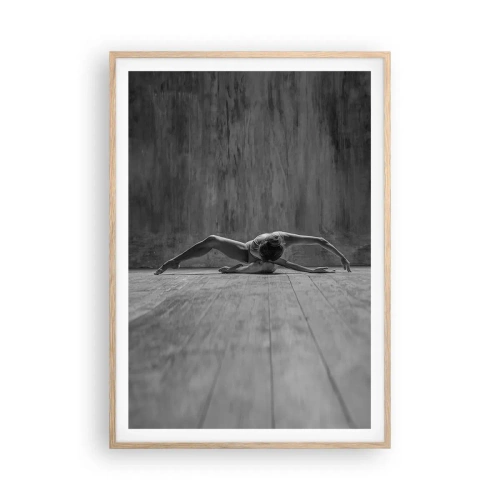 Póster en marco roble claro - Simetría encontrada - 70x100 cm