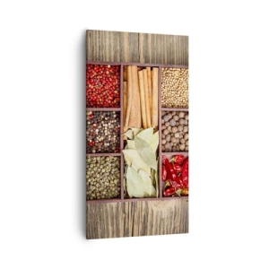 Cuadro sobre lienzo - Impresión de Imagen - Orden de formas, composición de aromas - 55x100 cm