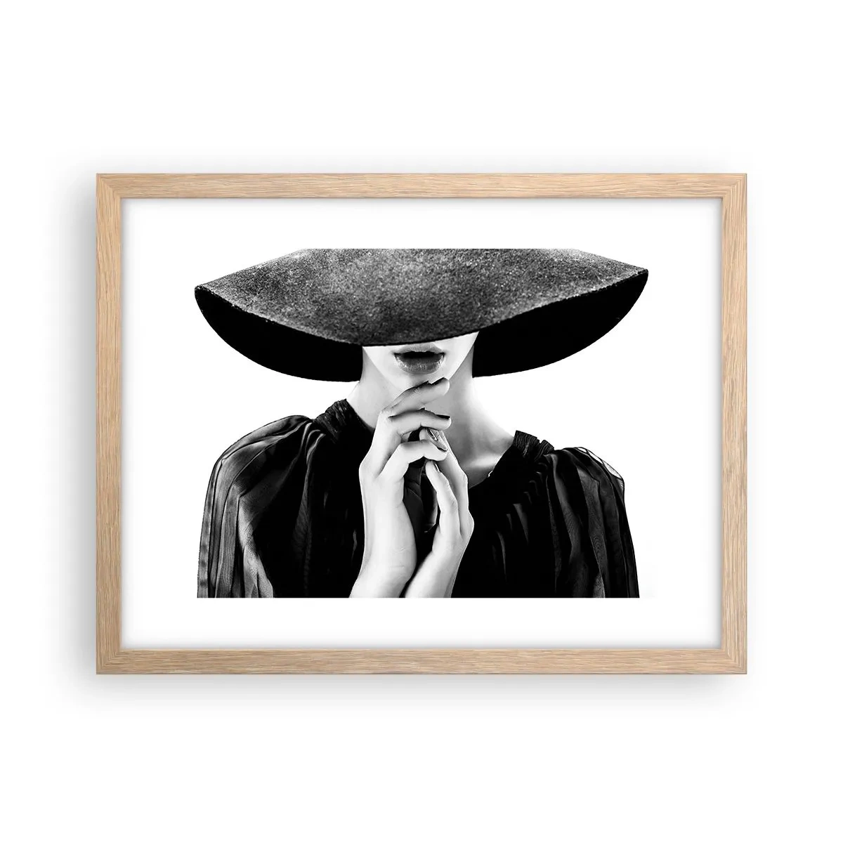 Póster en marco roble claro - Belleza oculta - 40x30 cm