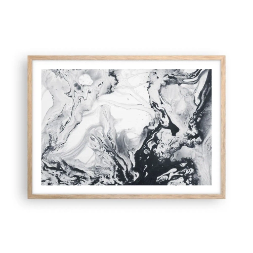 Póster en marco roble claro - Dentro de la Tierra - 70x50 cm