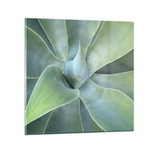 Cuadro sobre vidrio - Impresiones sobre Vidrio - El nacimiento del verde - 30x30 cm